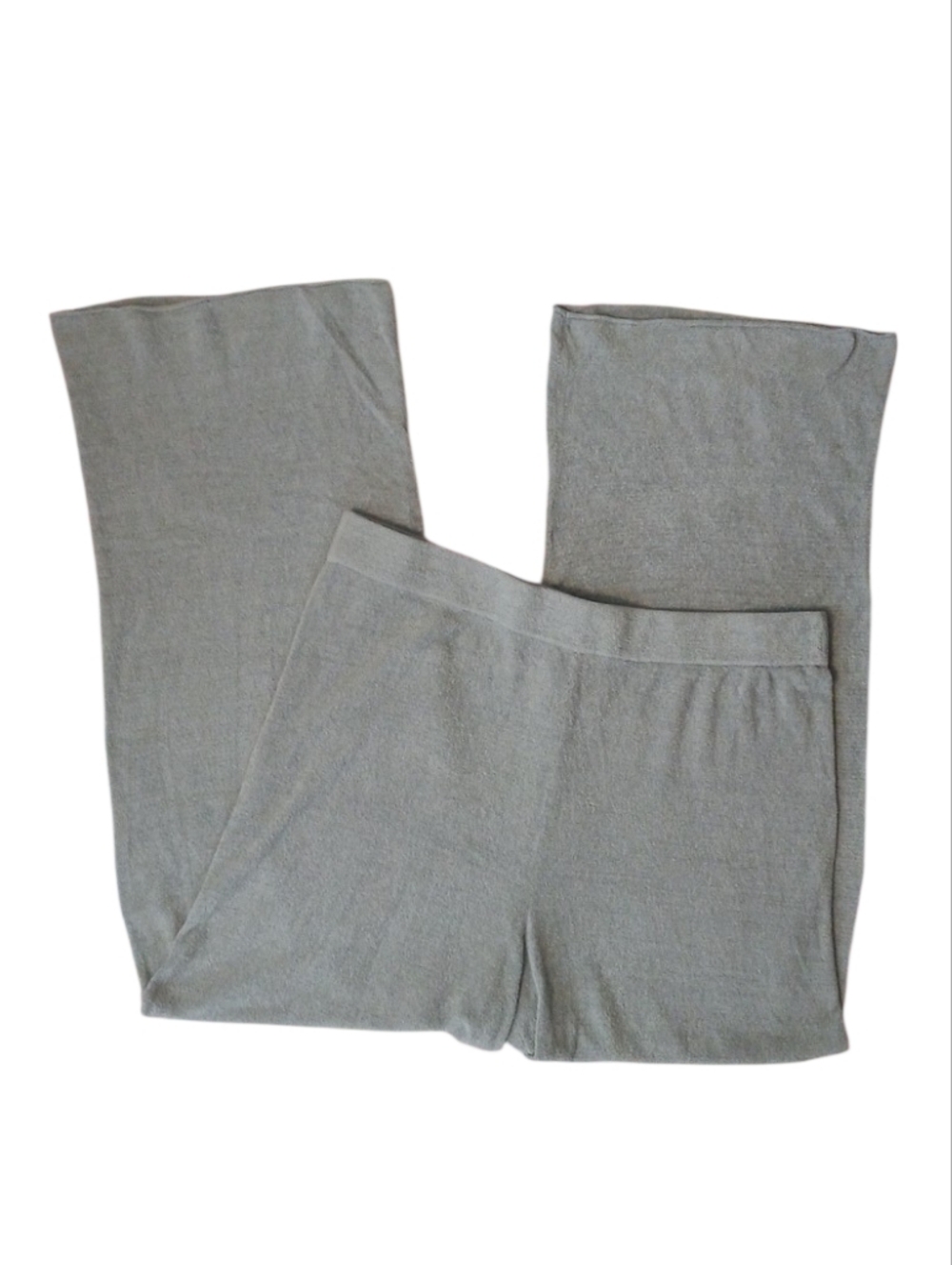 Barefoot Dreams CozyChic Ultra Lite Knit Grey Wide Leg Comfy Pants XL/womens